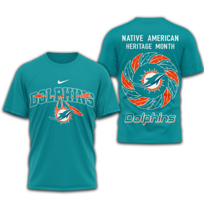 Miami Dolphins | Premium NFL Native American Heritage Month 3D Shirt