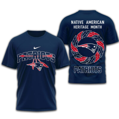 New England Patriots | Premium NFL Native American Heritage Month 3D Shirt