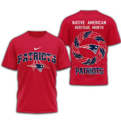 New England Patriots | Premium NFL Native American Heritage Month 3D Shirt