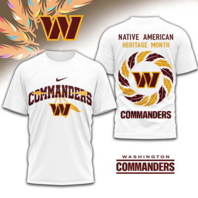 Washington Commanders | Premium NFL Native American Heritage Month 3D Shirt