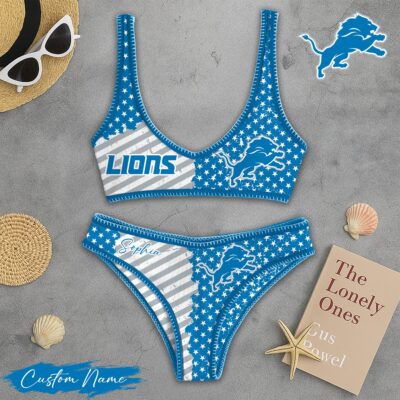 Detroit Lions | Premium NFL Halftime Heat Bikini Sets - M
