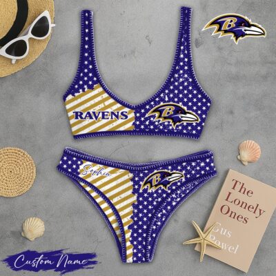 Baltimore Ravens | Premium NFL Halftime Heat Bikini Sets - S