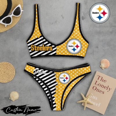 Pittsburgh Steelers | Premium NFL Halftime Heat Bikini Sets - L