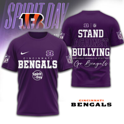 Cincinnati Bengals | Premium NFL x Spirit Day 3D Shirt - 4XL