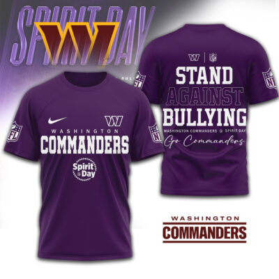Washington Commanders | Premium NFL x Spirit Day 3D Shirt - L