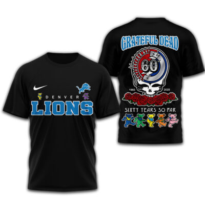 Detroit Lions | Premium NFL Sixty Years So Far 3D Shirt