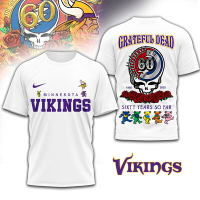 Minnesota Vikings | Premium NFL Sixty Years So Far 3D Shirt