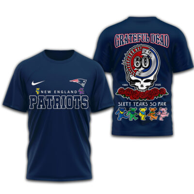 New England Patriots | Premium NFL Sixty Years So Far 3D Shirt