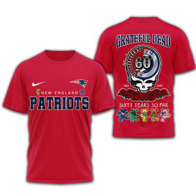 New England Patriots | Premium NFL Sixty Years So Far 3D Shirt