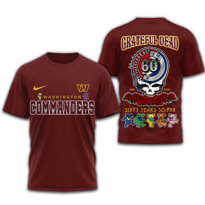 Washington Commanders | Premium NFL Sixty Years So Far 3D Shirt