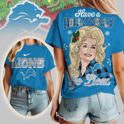 Detroit Lions | Premium NFL Have A Holly Dolly Women Shirt
