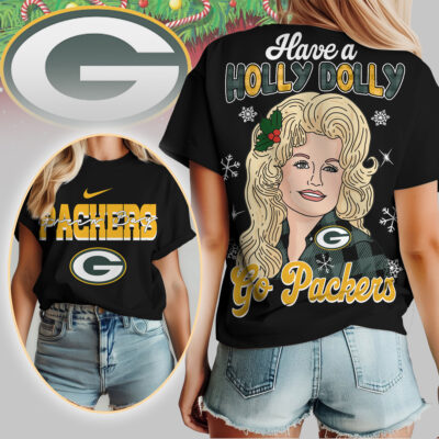 Green Bay Packers | Premium NFL Have A Holly Dolly Women Shirt