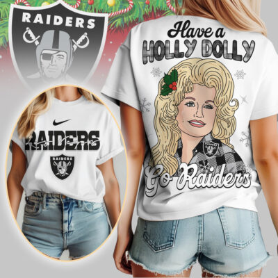Las Vegas Raiders | Premium NFL Have A Holly Dolly Women Shirt