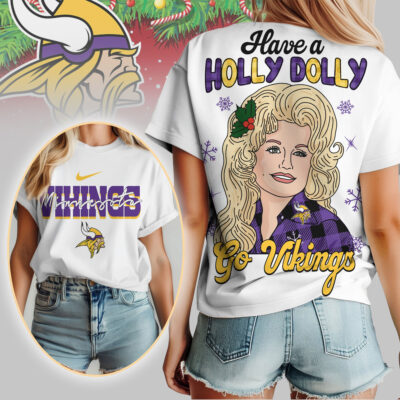 Minnesota Vikings | Premium NFL Have A Holly Dolly Women Shirt
