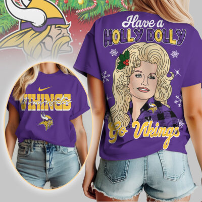 Minnesota Vikings | Premium NFL Have A Holly Dolly Women Shirt