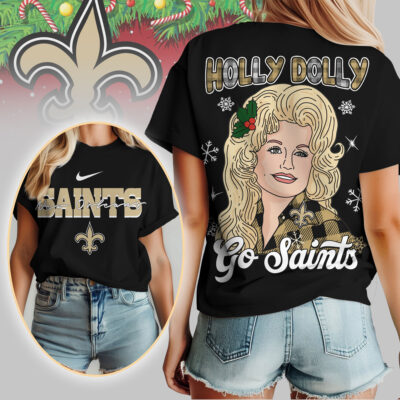 New Orleans Saints | Premium NFL Have A Holly Dolly Women Shirt