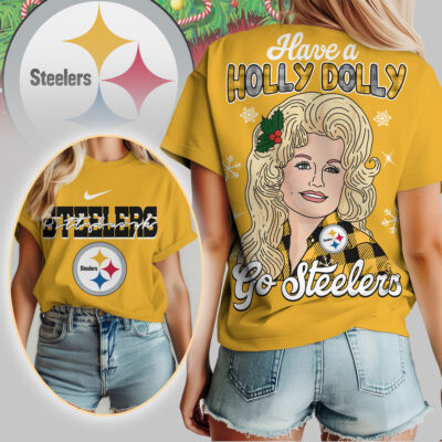 Pittsburgh Steelers | Premium NFL Have A Holly Dolly Women Shirt