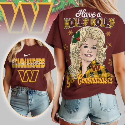 Washington Commanders | Premium NFL Have A Holly Dolly Women Shirt
