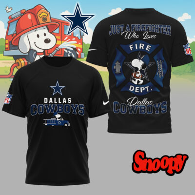 Dallas Cowboys | Premium NFL Snoopy Firefighter 3D Shirt