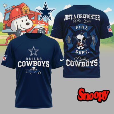 Dallas Cowboys | Premium NFL Snoopy Firefighter 3D Shirt