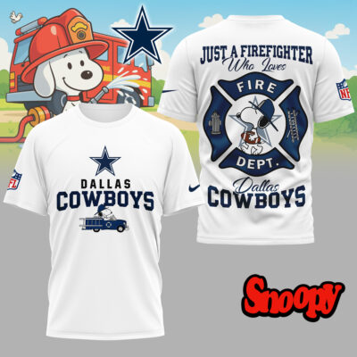 Dallas Cowboys | Premium NFL Snoopy Firefighter 3D Shirt