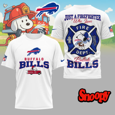 Buffalo Bills | Premium NFL Snoopy Firefighter 3D Shirt