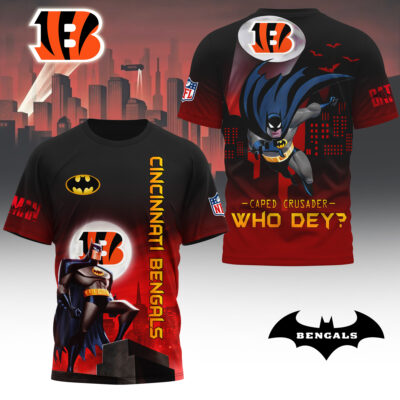 Cincinnati Bengals | Premium NFL Caped Crusader 3D Shirt