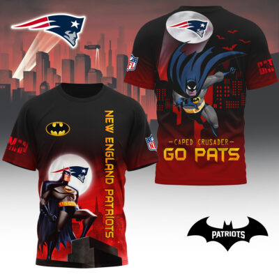 New England Patriots | Premium NFL Caped Crusader 3D Shirt - 4XL