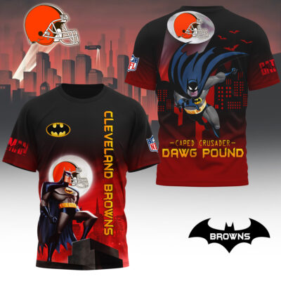 Cleveland Browns | Premium NFL Caped Crusader 3D Shirt - S