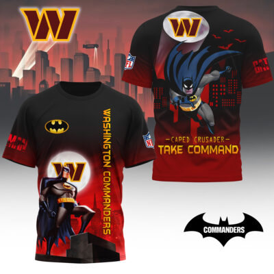 Washington Commanders | Premium NFL Caped Crusader 3D Shirt