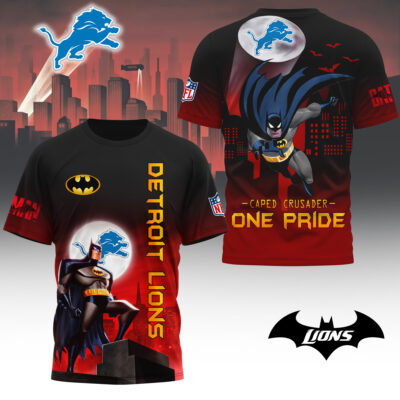 Detroit Lions | Premium NFL Caped Crusader 3D Shirt