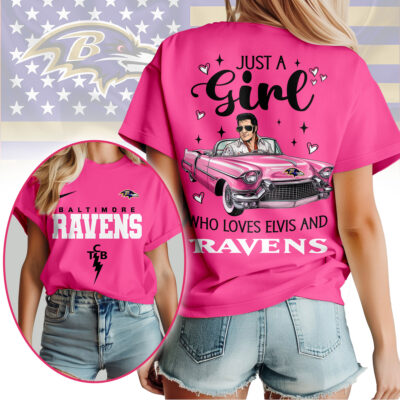 Baltimore Ravens | Premium NFL Elvis Love Women Shirt