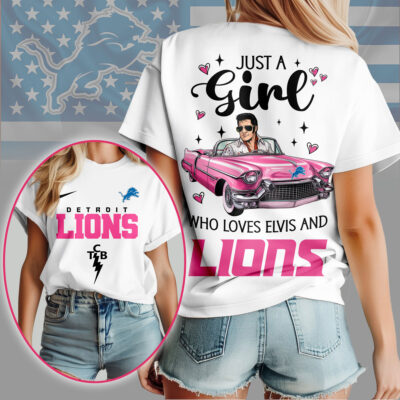 Detroit Lions | Premium NFL Elvis Love Women Shirt