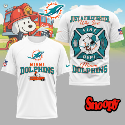 Miami Dolphins | Premium NFL Snoopy Firefighter 3D Shirt