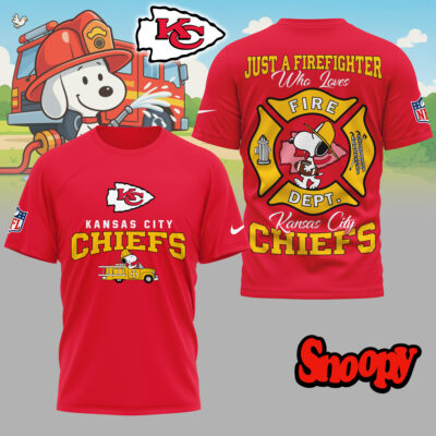 Kansas City Chiefs | Premium NFL Snoopy Firefighter 3D Shirt
