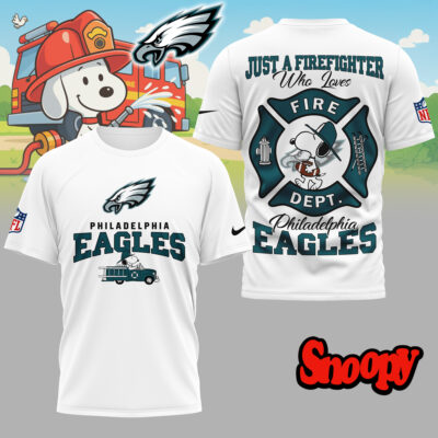 Philadelphia Eagles | Premium NFL Snoopy Firefighter 3D Shirt