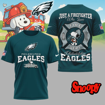 Philadelphia Eagles | Premium NFL Snoopy Firefighter 3D Shirt