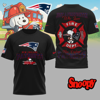 New England Patriots | Premium NFL Snoopy Firefighter 3D Shirt