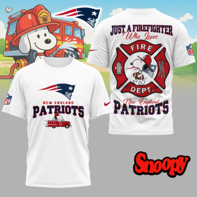 New England Patriots | Premium NFL Snoopy Firefighter 3D Shirt
