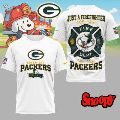 Green Bay Packers | Premium NFL Snoopy Firefighter 3D Shirt