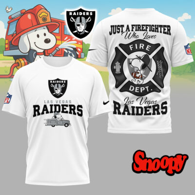 Las Vegas Raiders | Premium NFL Snoopy Firefighter 3D Shirt