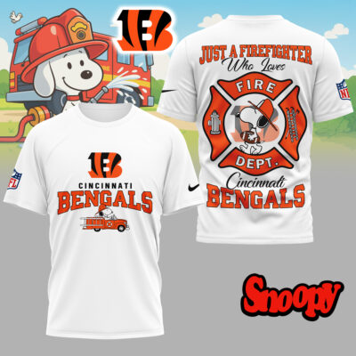 Cincinnati Bengals | Premium NFL Snoopy Firefighter 3D Shirt