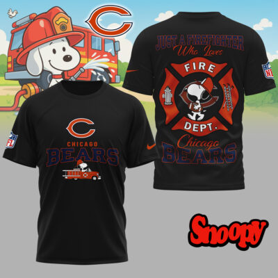 Chicago Bears | Premium NFL Snoopy Firefighter 3D Shirt