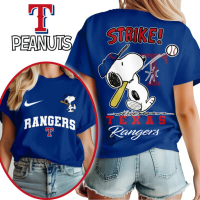 Texas Rangers | Premium MLB x Peanuts Fan 3D Shirt