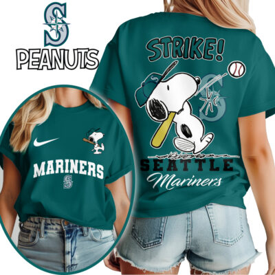 Seattle Mariners | Premium MLB x Peanuts Fan 3D Shirt