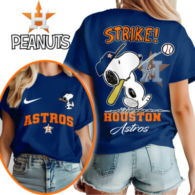 Houston Astros | Premium MLB x Peanuts Fan 3D Shirt