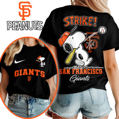 San Francisco Giants | Premium MLB x Peanuts Fan 3D Shirt
