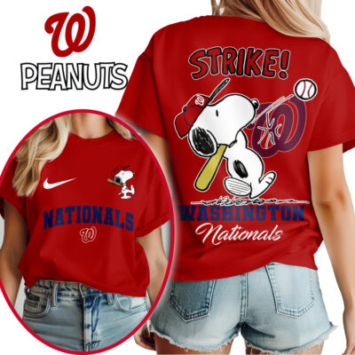 Washington Nationals | Premium MLB x Peanuts Fan 3D Shirt
