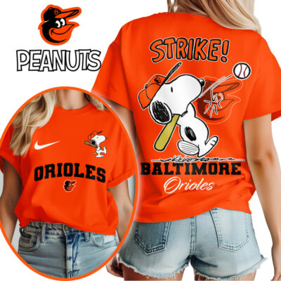 Baltimore Orioles | Premium MLB x Peanuts Fan 3D Shirt