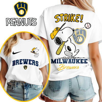 Milwaukee Brewers | Premium MLB x Peanuts Fan 3D Shirt